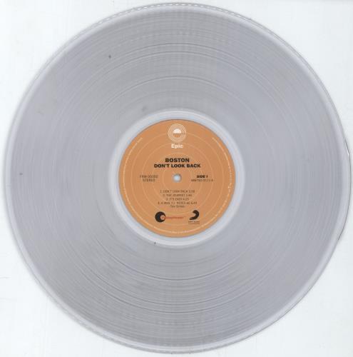 Boston Don't Look Back - 180g Translucent US vinyl LP album (LP